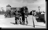 Oswiecim - the bridge over the River Sola. German soldiers during the occupation * 760 x 470 * (102KB)